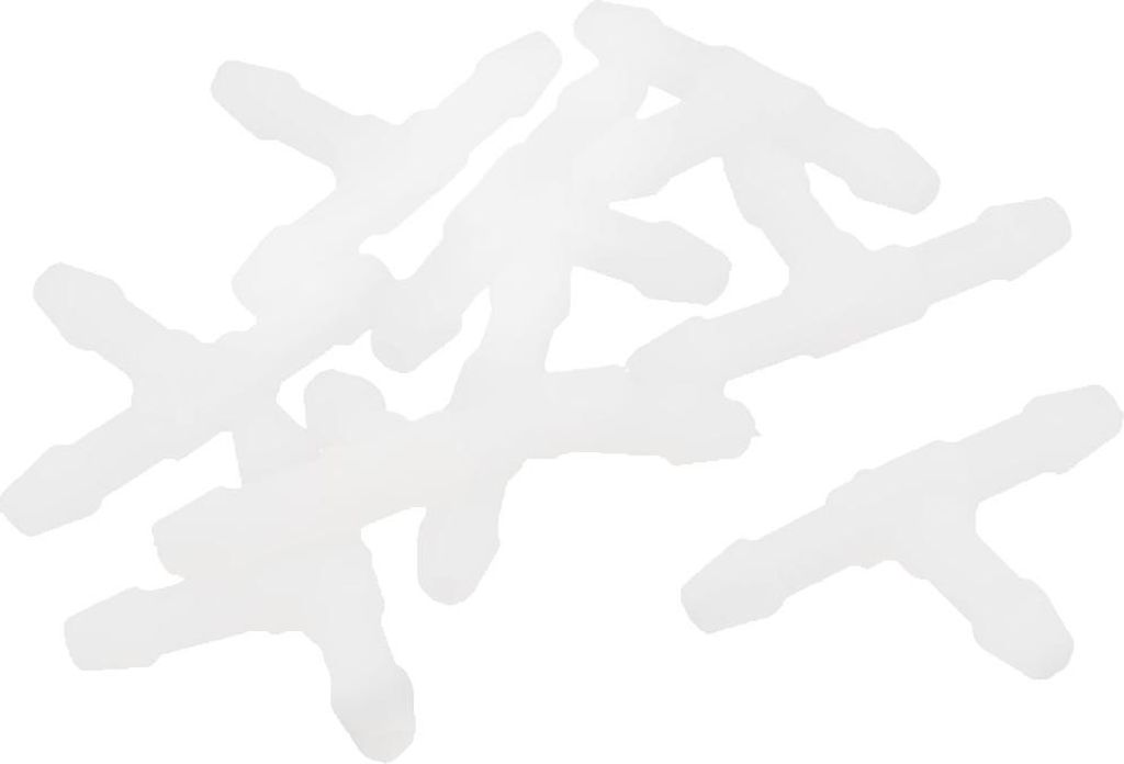 10 Stück Luftpumpe Regelventile Aquarium Kunststoff Weiß 3-Wege Luft-schläuche T Stück Adapter