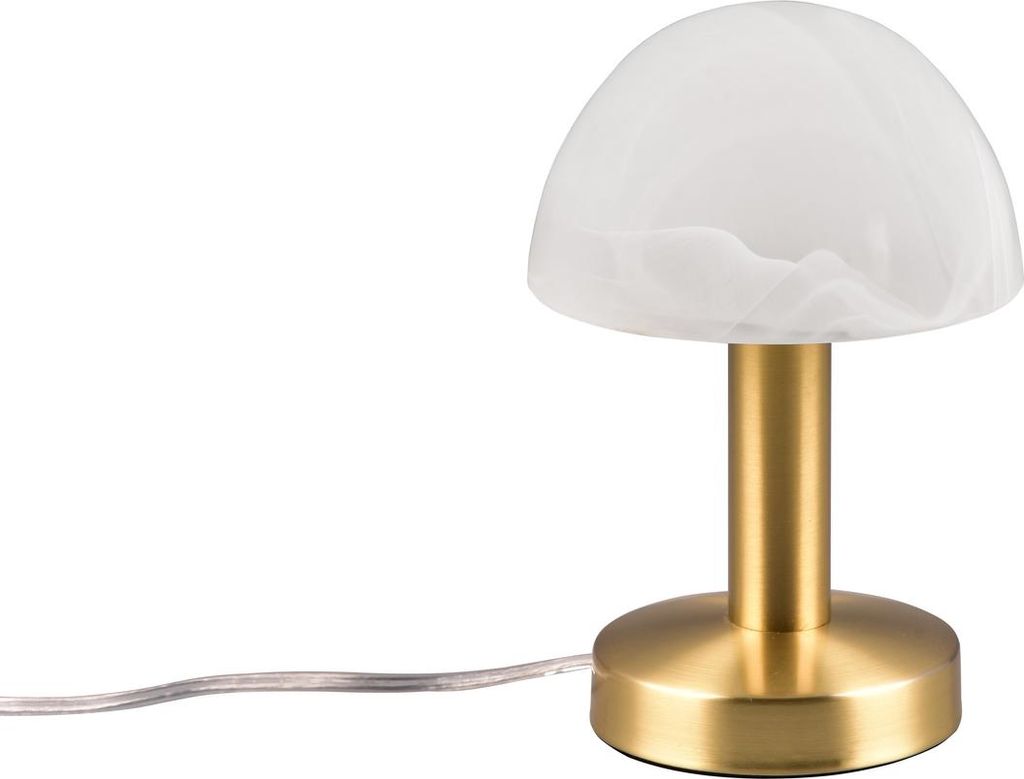Trio Fynn II Tischleuchte Metall/Glas matt weiß gewischt Produktbild 