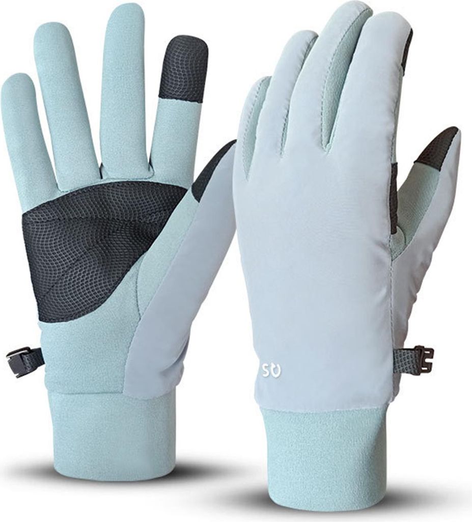 Gesteppte Winterhandschuhe - - Wasserdichte Skihandschuhe - hellblau - Daunenfleece - 30*10*5 cm