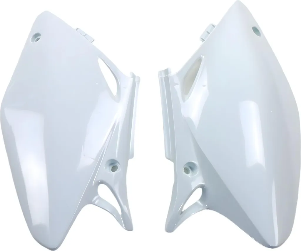 Ouïes latérales de radiateur blanches UFO pour moto Honda CRF 450R 04