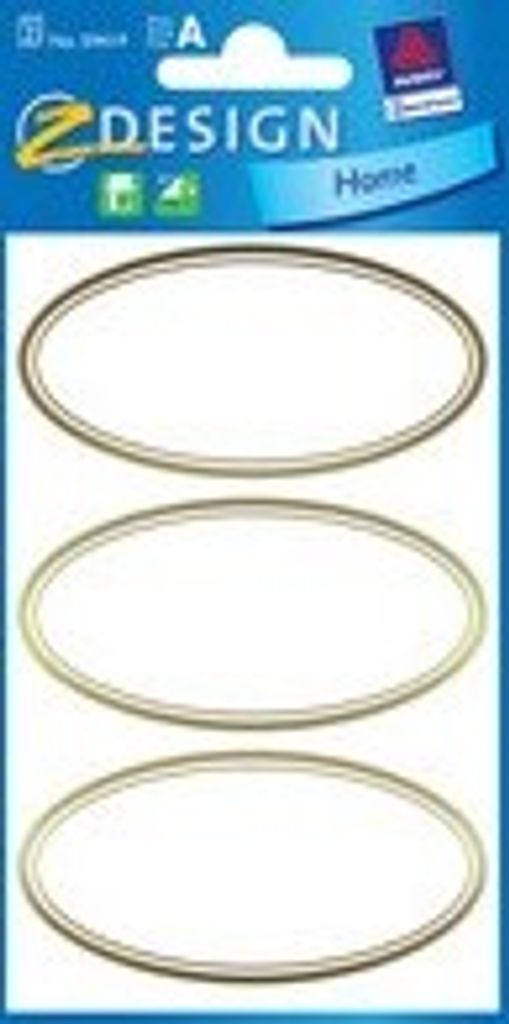 AVERY Zweckform Z Design Haushaltsetiketten "oval" 2 Blatt à 3 Etiketten