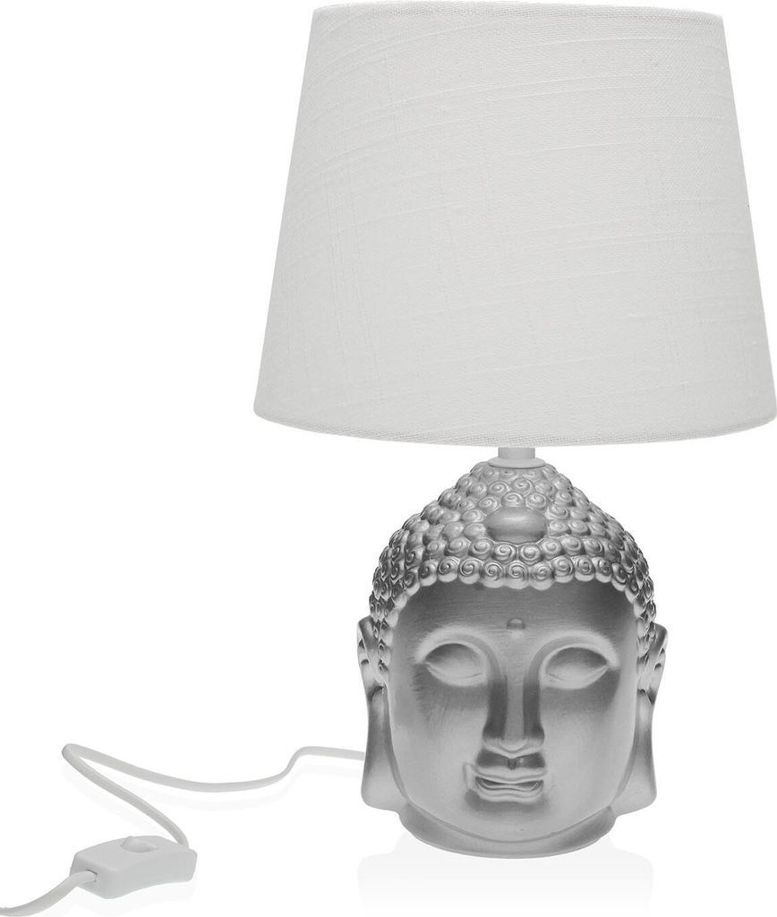 Versa - Buddha Head -Shaped Lamp, Silber