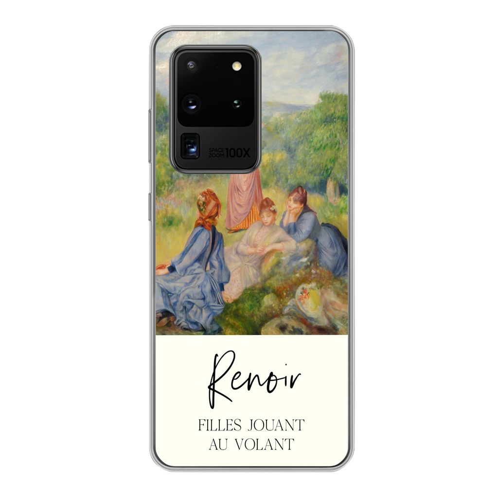 MuchoWow Handyhülle Schutzhülle Hülle für Samsung Galaxy S20 Ultra Malerei - Renoir - Impressionismus Silikon Softcase Handy Hülle - Karteni...