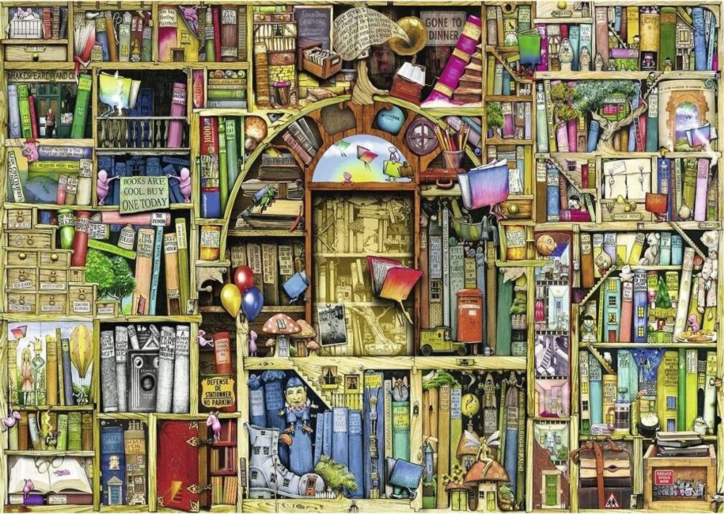 RAVENSBURGER Puzzle Bizarní knihovna 2, 1000 dílků Produktbild 