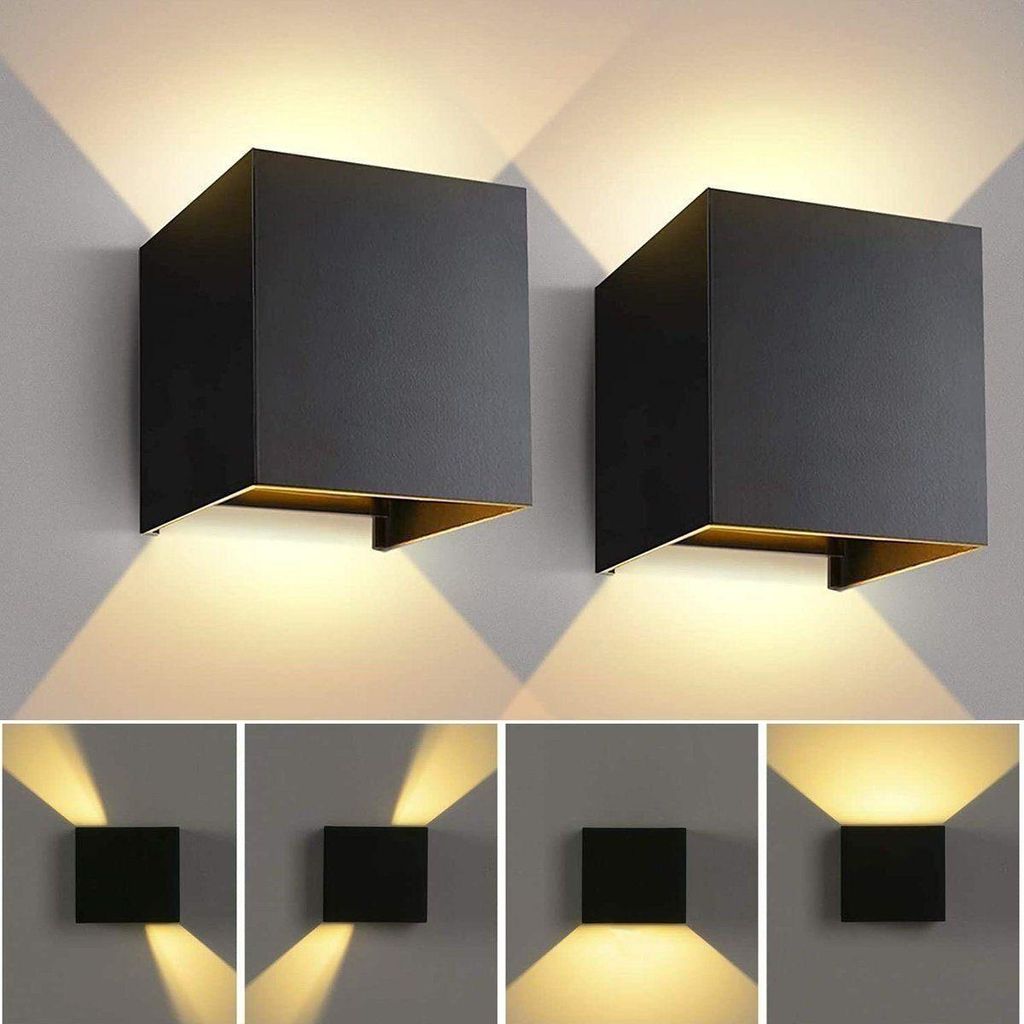 2 Stück 7W LED Wandleuchte Innen Wandlampe Auf und ab Produktbild 
