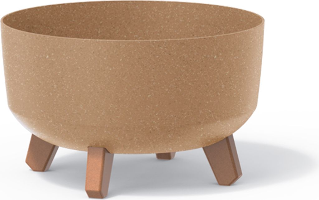 Prosperplast Blumentopf GRACIA LOW Eco Wood Natur 28,5 cm