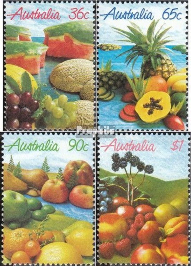 Briefmarken Australien 1987 Mi 1019-1022 (kompl.Ausg.) postfrisch Früchte