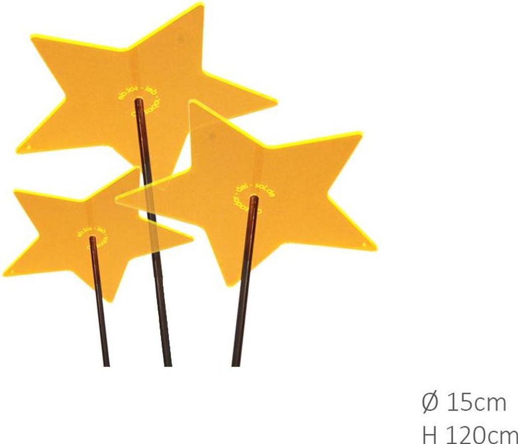 Cazador-del-sol Sonnenfänger Gelb 15cm Durchmesser, 120cm hoch
