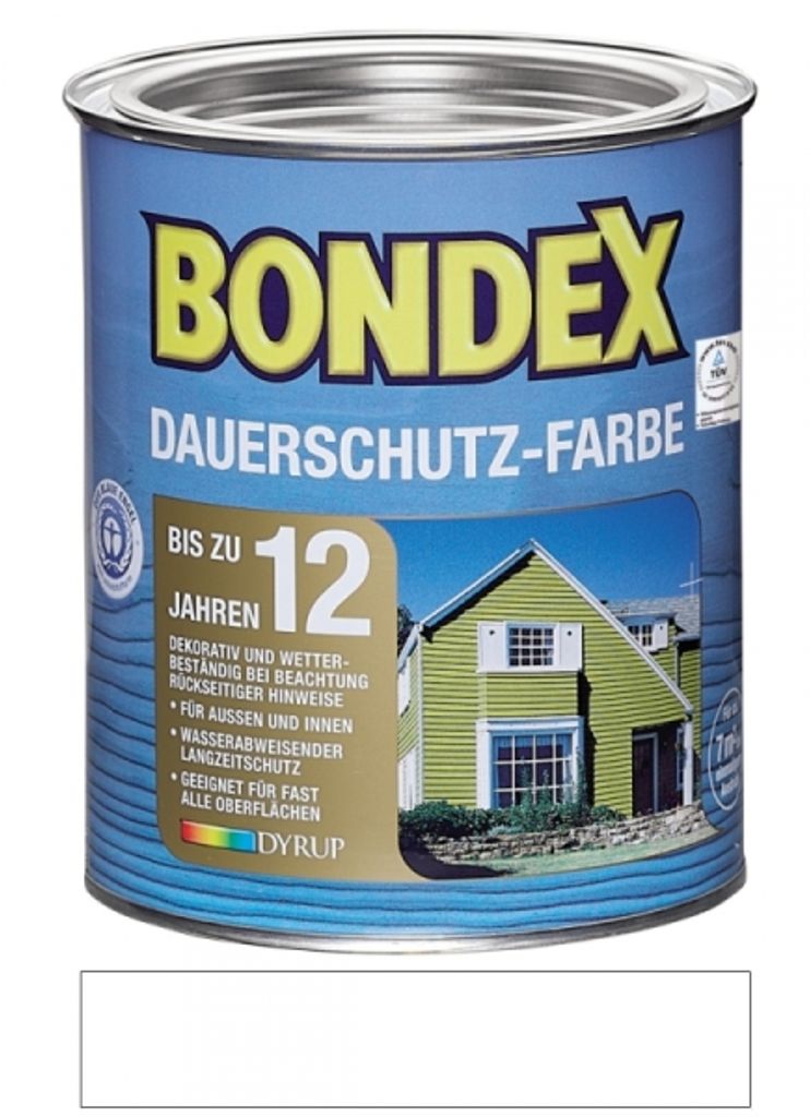 Bondex Dauerschutz-Farbe 0,75 Liter Schn Produktbild 