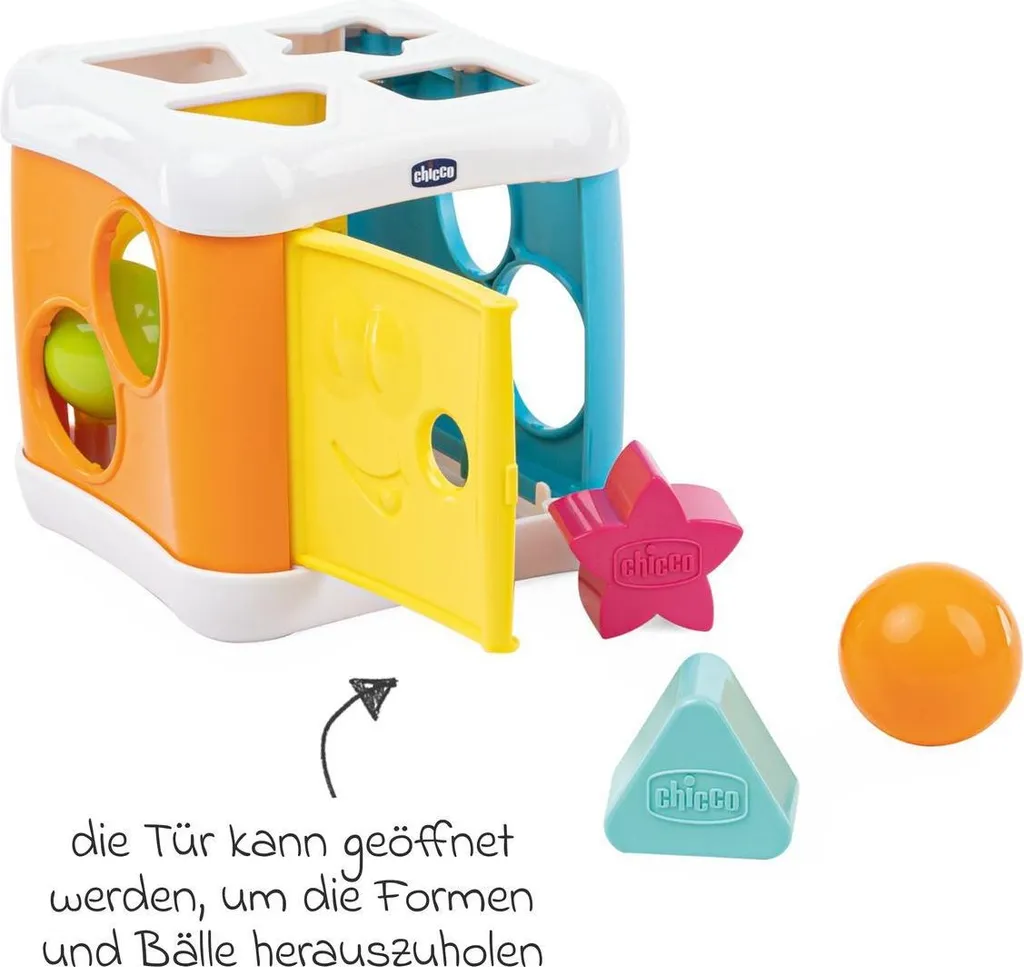 Jouet Éveil Bébé Smart2Play Chicco Cube de Tri Formes Géométriques 2en1 - 12
