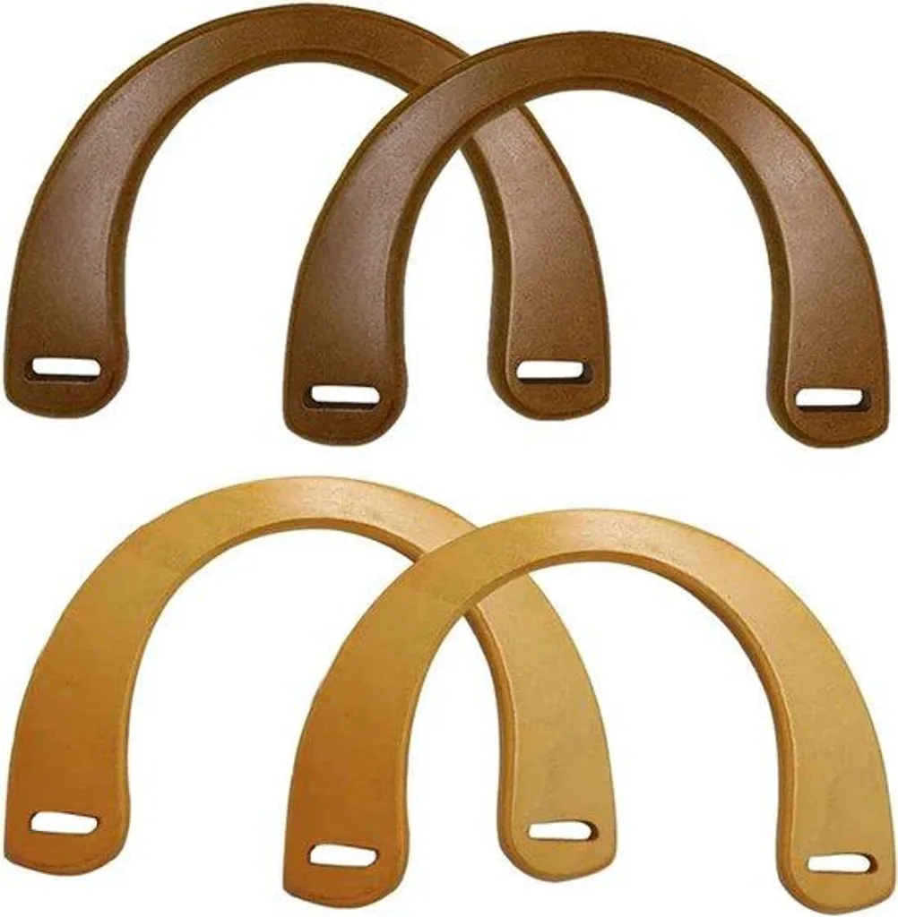 Accessoires sac à main poignées bois DIY lot de 4 pour couture maison