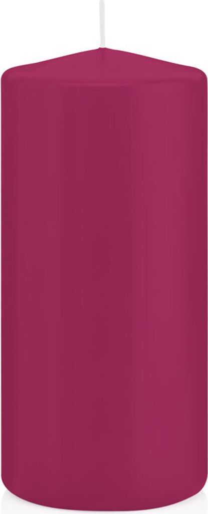 12 Stumpen Kerzen Cardinal 15 x 6,8 cm (H x D) deutsche Marken Kerzen aus 100% Paraffin Wachs in er RAL Kerzen Qualität