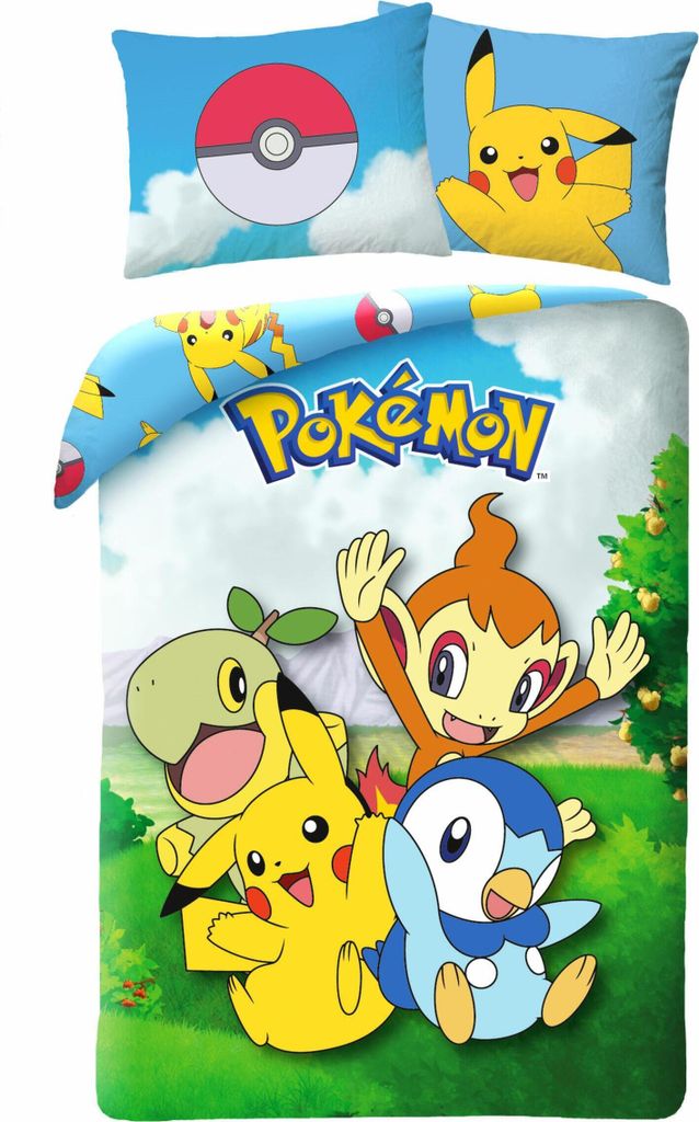 HALANTEX Pościel w zestawie Pokémon garden Cotton, 140/200, Zdjęcie produktu 