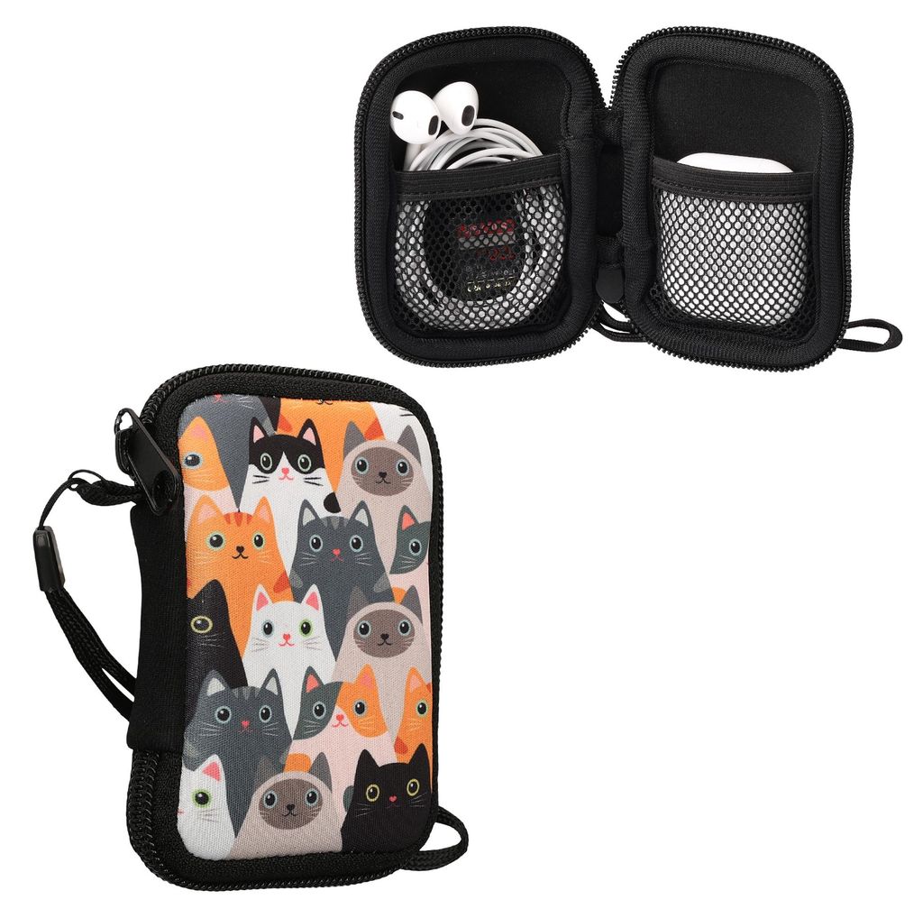 kwmobile In-Ear Kopfhörer Tasche kompatibel mit in-ear Produktbild 