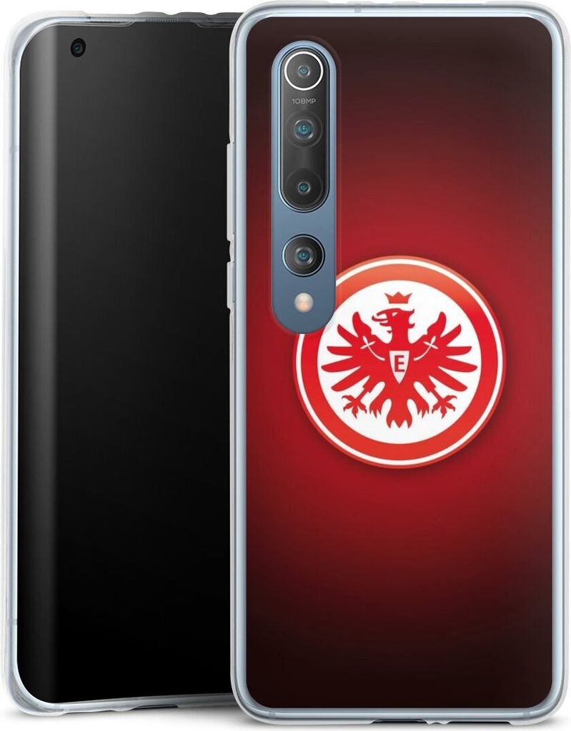 DeinDesign Handyhülle für Xiaomi Mi 10 Silikon Hülle Case Smartphone Schutzhülle Eintracht Frankfurt Offizielles Lizenzprodukt Wappen