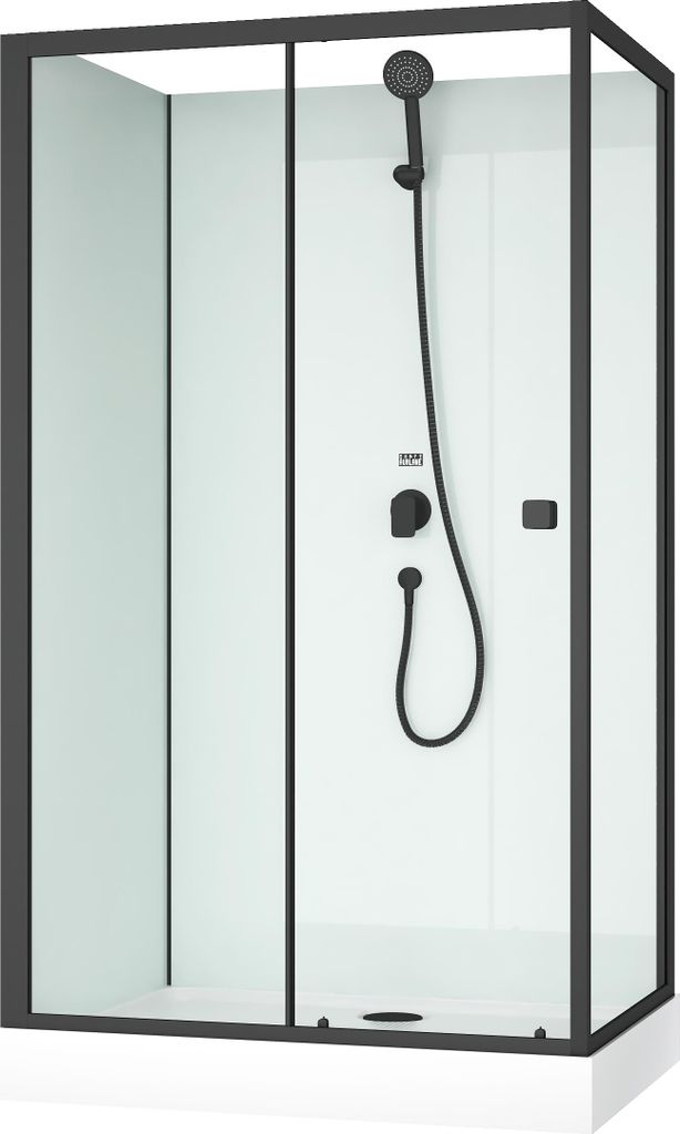 Cabine de douche rectangulaire 110x80x197 cm - Porte Image du produit 