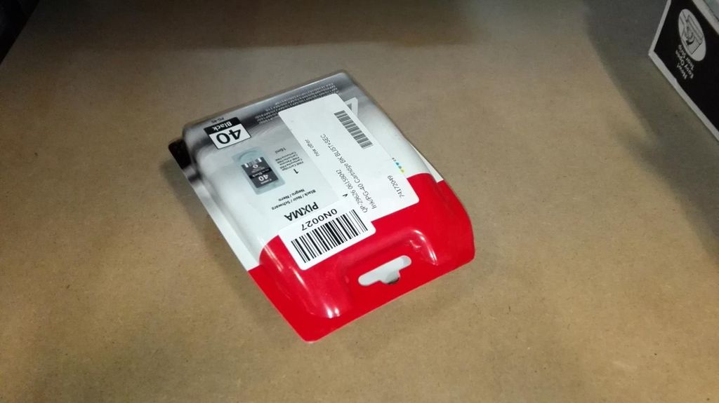 Canon PG-40, Standardowa wydajność, Czarny, Tusz na bazie Zdjęcie produktu 