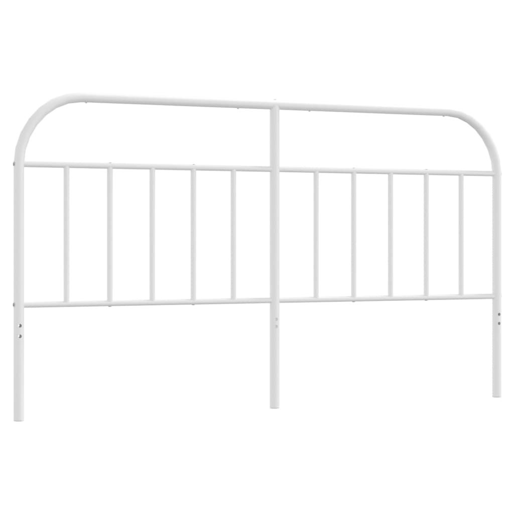 Ersatz-Kopfteil Metall Weiß 180 cm