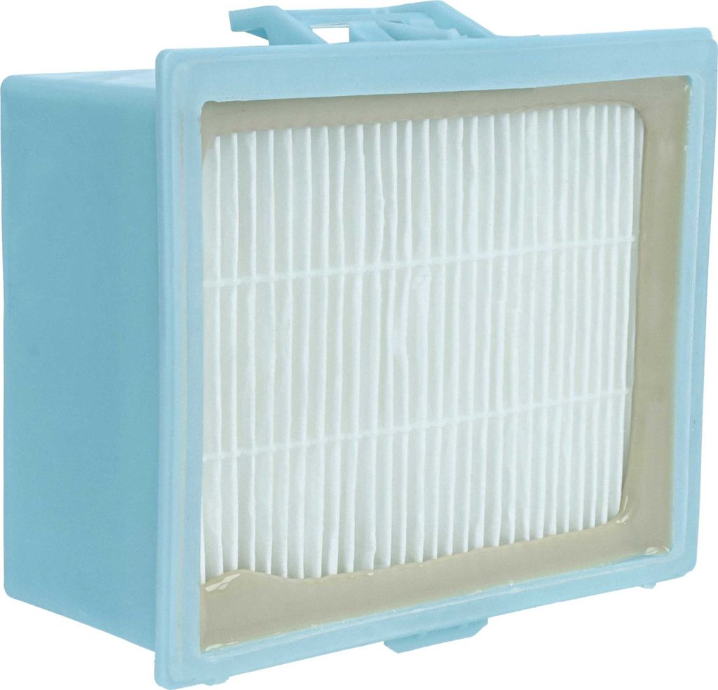 vhbw Staubsaugerfilter kompatibel mit Bosch BGS2112/01, BGS1UPOWER/11, BGS2112/02, BGS21830IL/01, BGS21830/01 Staubsauger - HEPA-Filter Blau Weiß