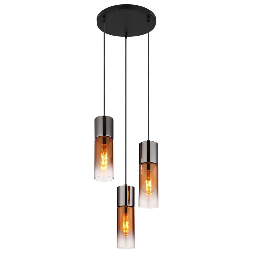 GLOBO 21000-3HG ANNIKA Hängeleuchte Metall schwarz matt, 3x E27