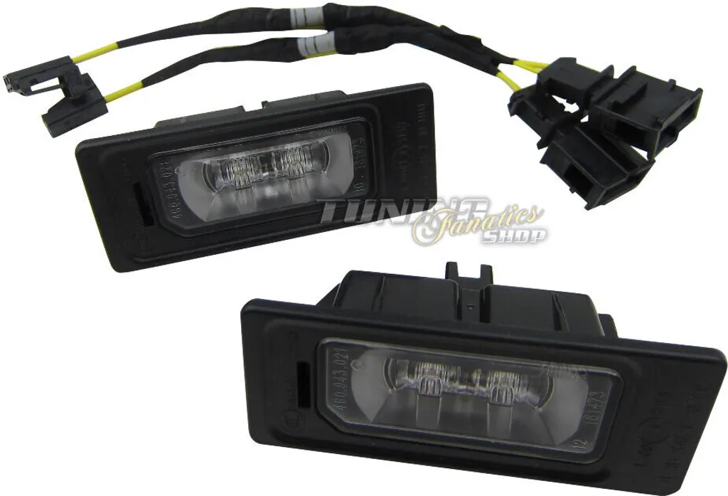 Éclairage LED Plaque Skoda Anti-Erreur ODB : Kit 2 Modules avec Câble 8K