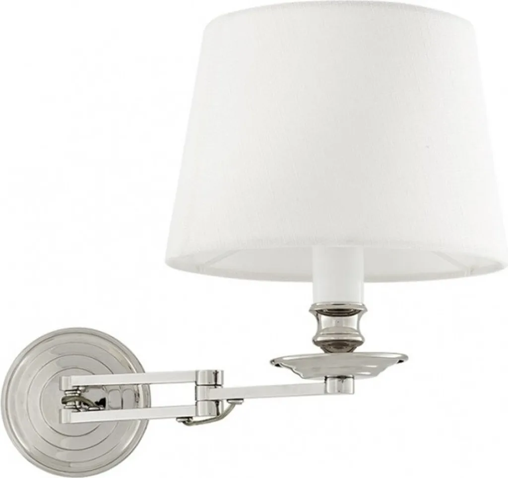 Lampe murale blanche Casa Padrino luminaire design en nickel de luxe