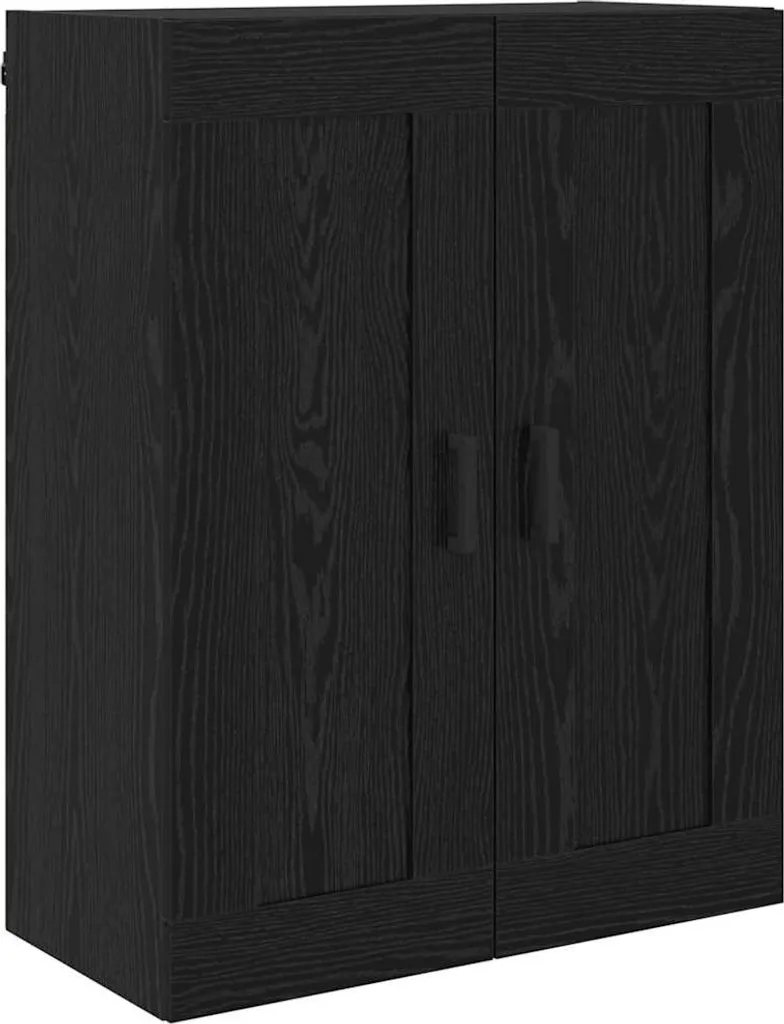 Mobile Contenitore a Parete 69,5x34x90 cm Nero | Robusto e Pratico