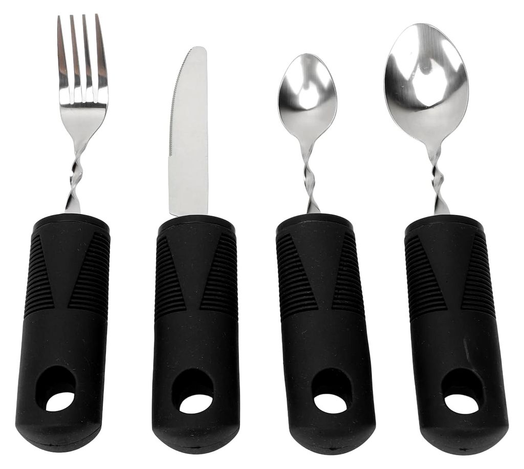 Adaptives Utensilienset für Personen mit Handzittern