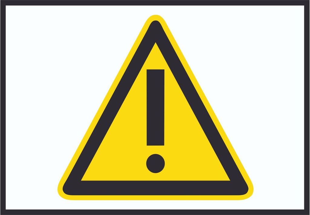 Achtung Zeichen Gelb Symbol Schild A3 (297x420mm)