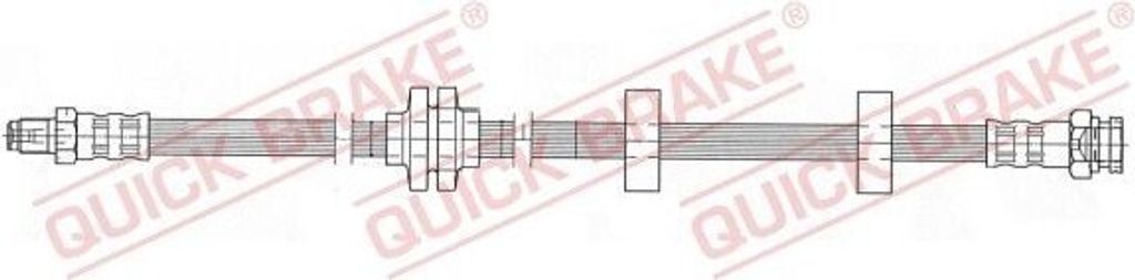 QUICK BRAKE 37.910 Bremsschlauch für FIAT Doblo Cargo (223) Doblo Kombi (119, 223) Strada Pickup (178) Strada Pickup (278)