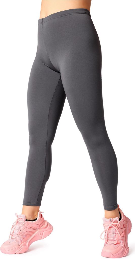 Merry Style Damen Leggings mit Innenfleece gefüttert Extra Warm MS10-433-LE (Graphite, XL)