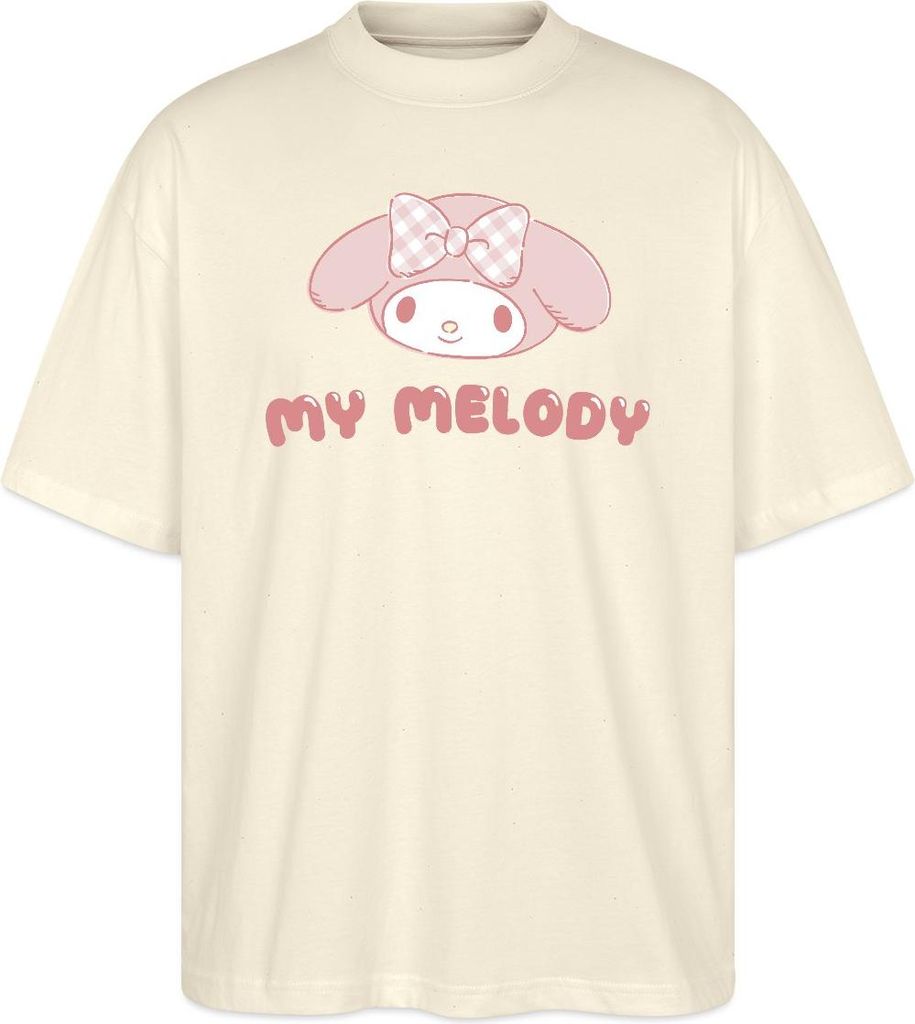 Spreadshirt My Melody Portrait Oversize Uni T-Shirt, L, Natur