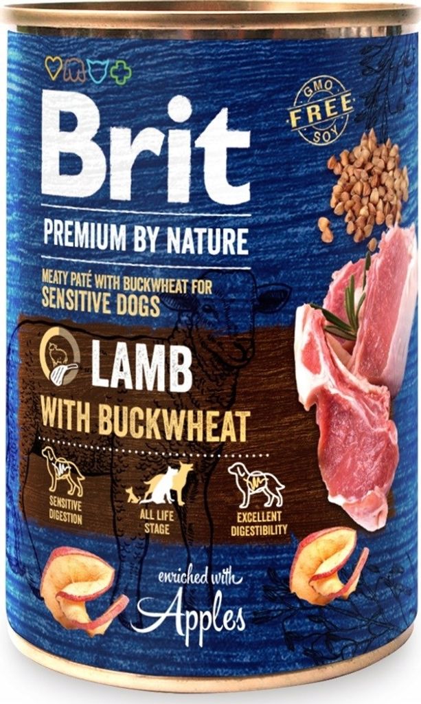 BRIT Premium by Nature Agnello con grano saraceno 400 g Immagine del prodotto 