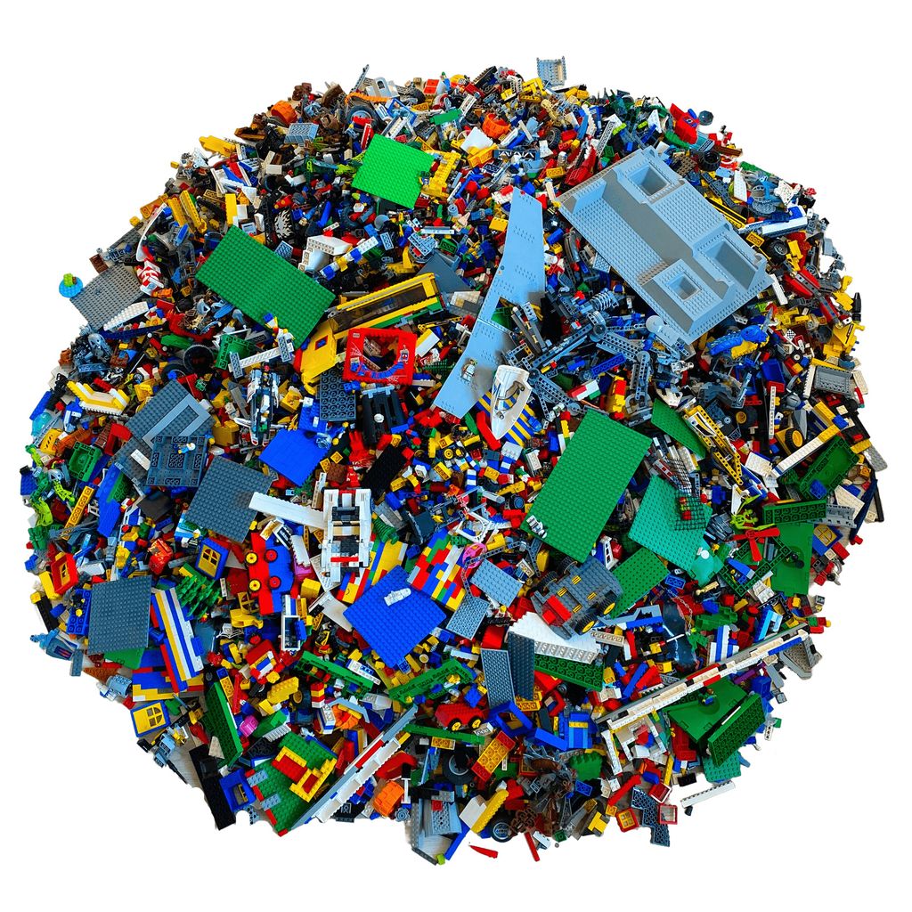 Kiloware Lego 2 Kilo Steine Platten Räder Sondersteine gemischt 