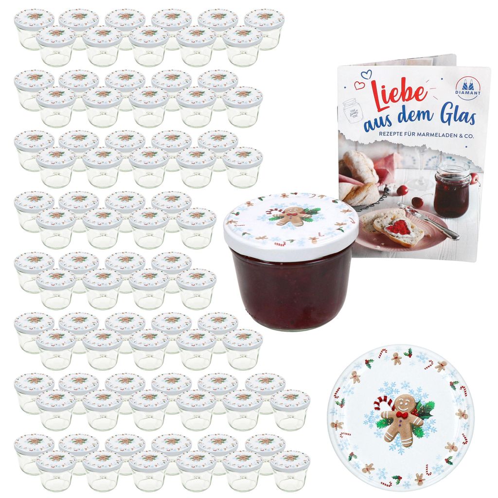 lot de 100 pots renversés 230ml + couvercle TO 82 Candyman Image du produit 