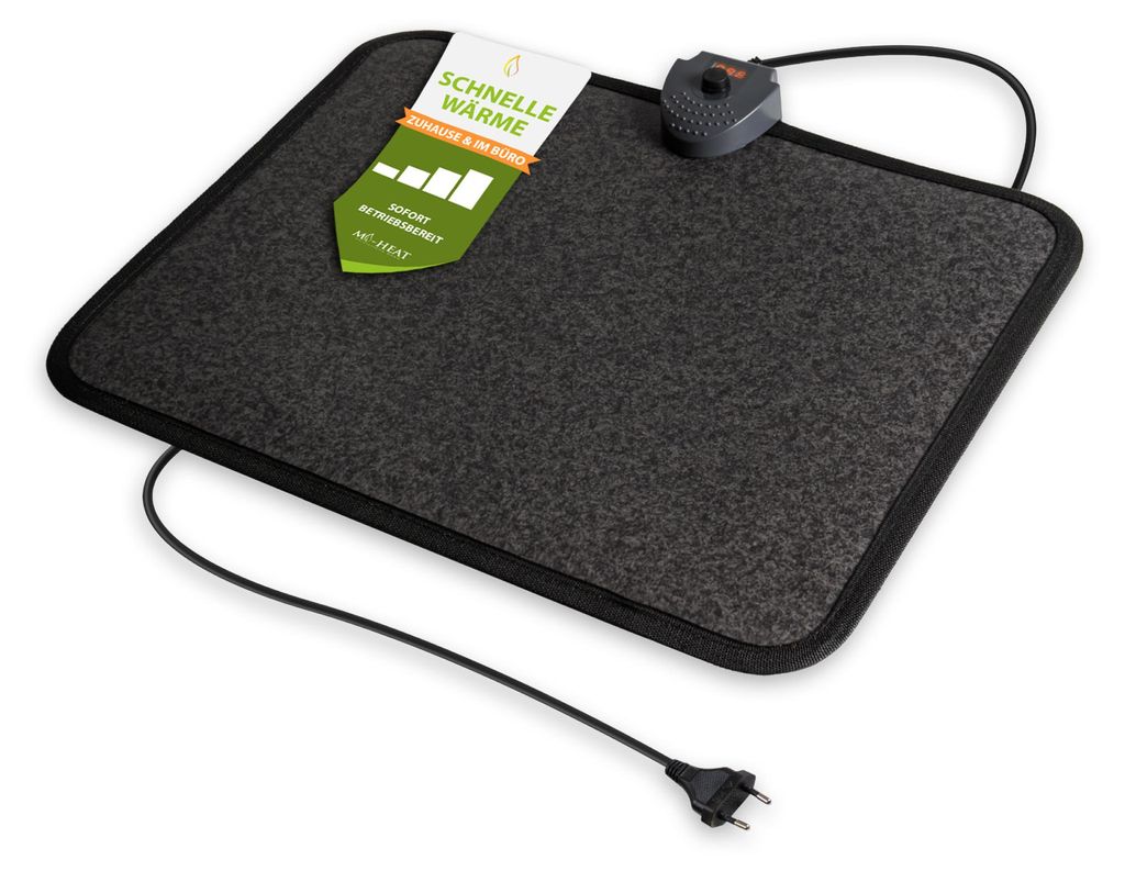 Alfombrilla calefactora de PVC, 40x50 cm, con interruptor Imagen del producto 