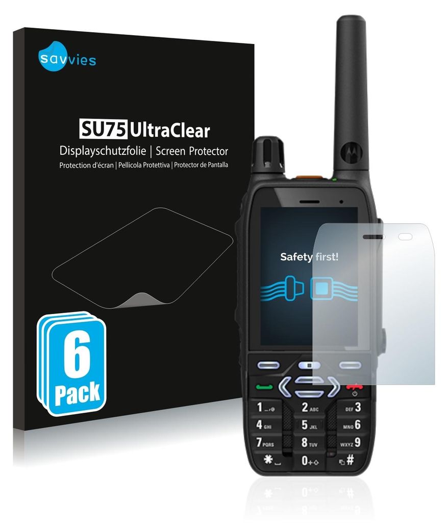 6x Für Motorola MXP600 Schutzfolie Savvies Displayschutz Produktbild 