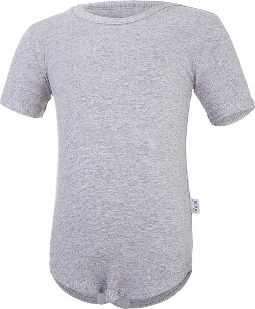 Body dünn kurzer Ärmel Outlast - Grau Meliert, 74