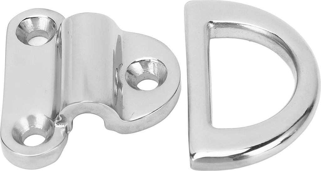 Klappbares Pad-Auge, Edelstahl 316, rostfrei, D-Ring-Zurrgurt für Boot, Yacht, Wohnmobil, Anhänger, LKW, Marine, 8 mm