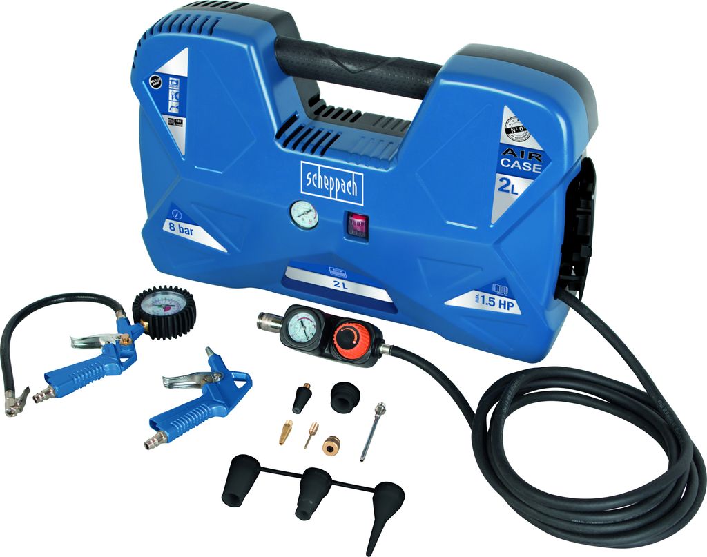 Scheppach Druckluft-Kompressor Air Case | max. 8 bar Produktbild 