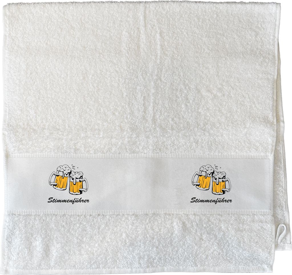 Huuraa Handtuch Stimmenführer Spielmannszug 50x100cm White Baumwolle Handtuch Geschenkidee