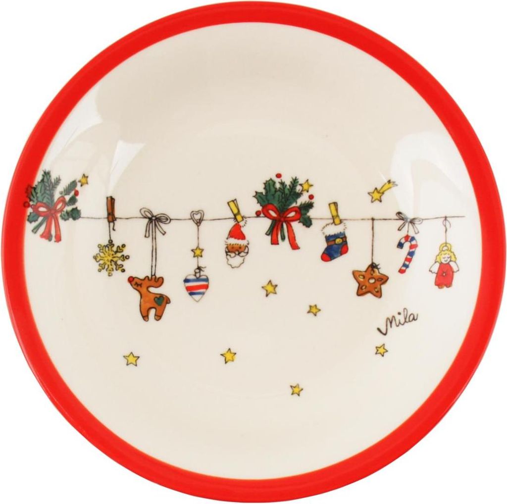 440s-Exklusiv Mila Keramik Schale Es Weihnachtet sehr