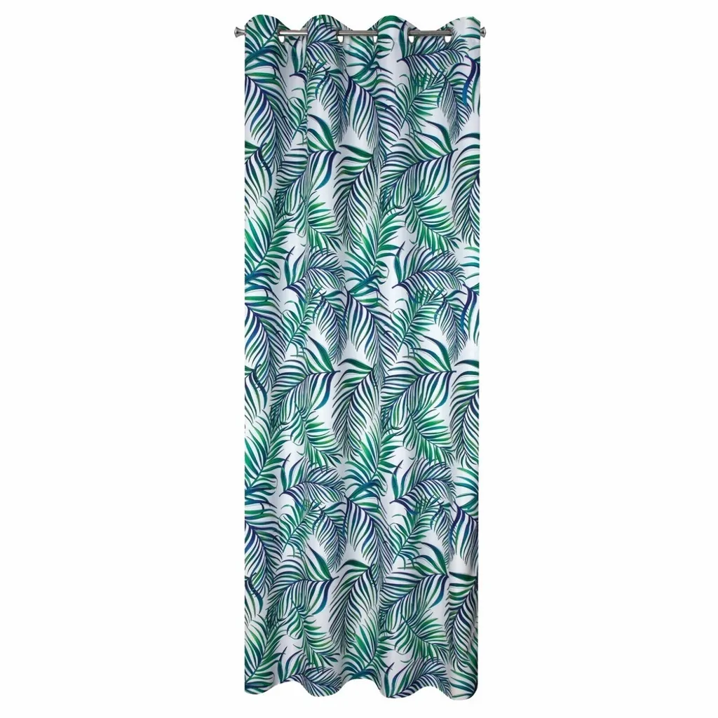 Tenda Eurofirany Foglie Palme Verde Turchese 140x250 per Soggiorno