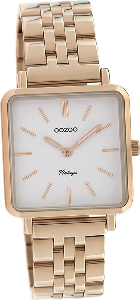 Oozoo Metall Damen Uhr matt Analog Quarzuhr Armband rosegold Timepieces D2UOC9958A