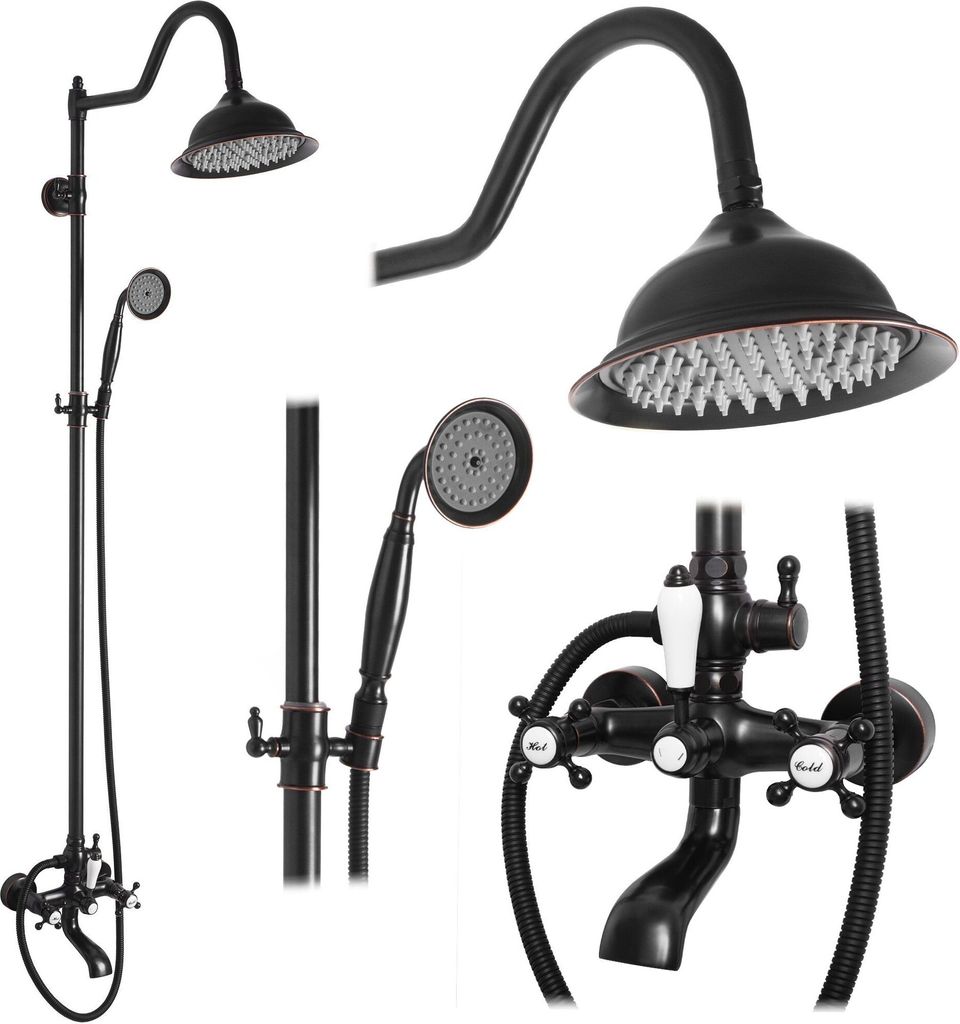 Rea Duschgarnitur Bergamo Black
