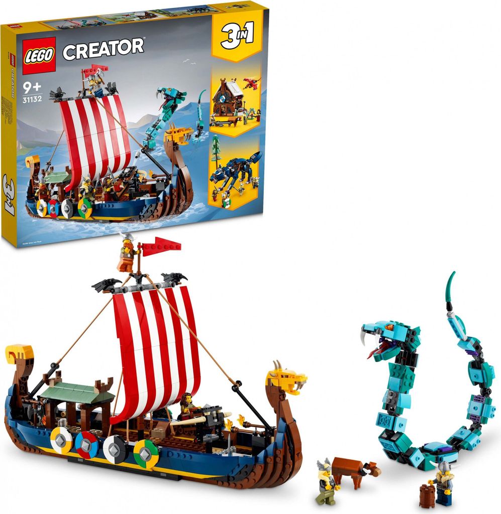 LEGO® Creator 31132 Wikingerschiff und Seeschlange Produktbild 