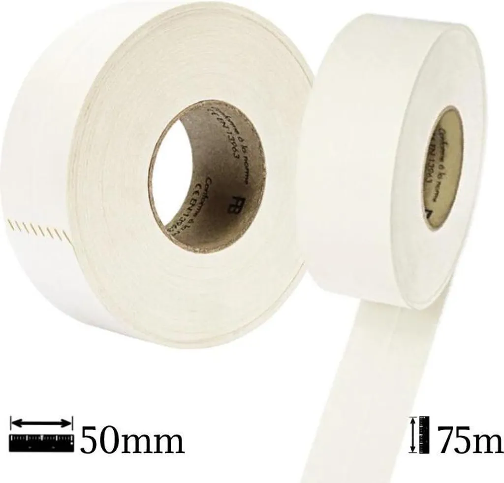 Bande papier Rigips 50mm armée pour jointoiement plaques de plâtre 75m