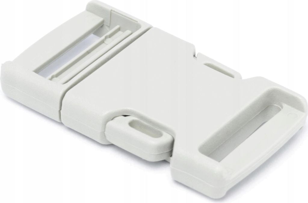 10 Stück Kunststoffschnallen, 30 mm, GRAU