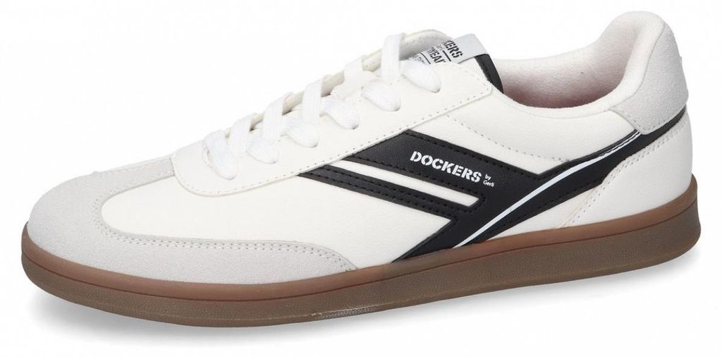 Dockers Sneaker in weiss/weiss kombi, Gr. 46 Produktbild 