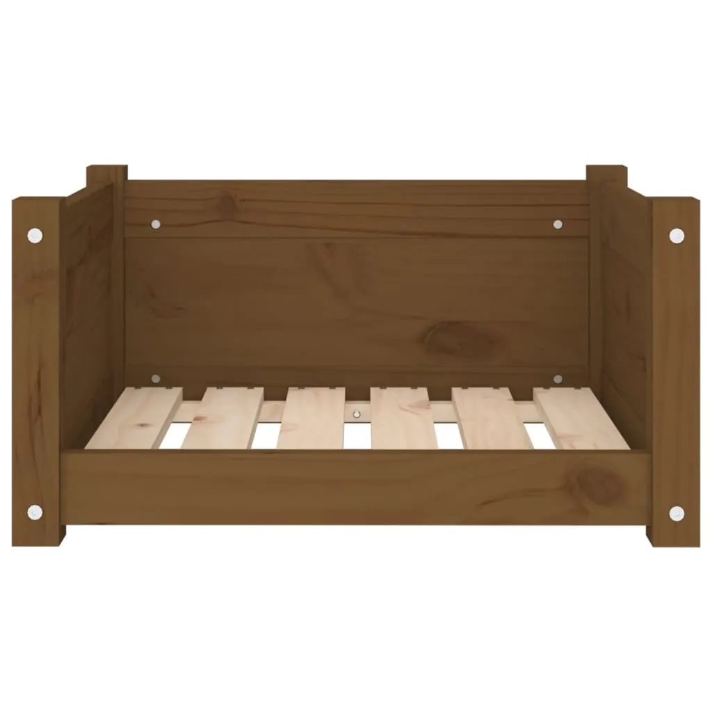 Letto per Cani vidaXL Legno Naturale Marrone Miele - 55x45 cm - 6